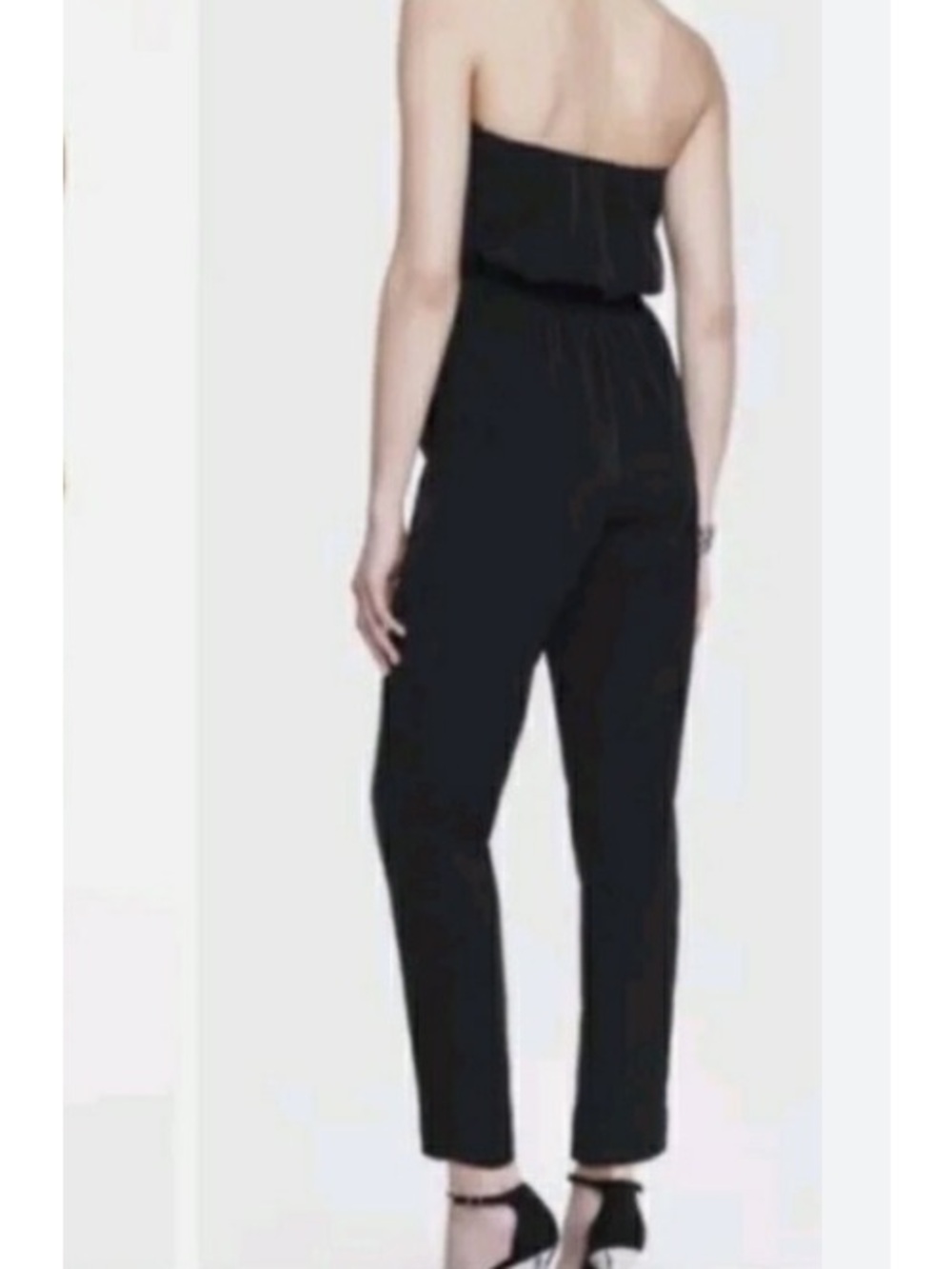 EXPRESS Women Summer Casual Black Strapless Jumpsuit | M - Picture 2 of 13